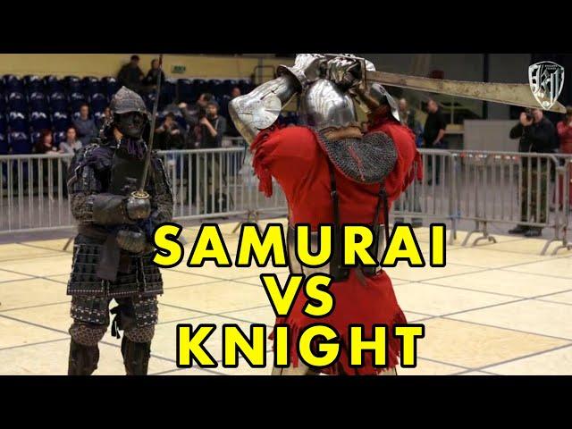 SAMURAI VS KNIGHT! Epic fight of master of historical fencing! Sword vs katana battle!