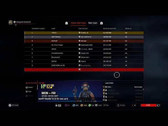 Warface clutch  Live & Direct BLC Bande2Mercenaires Section KCDQ By Lemysterieudu59