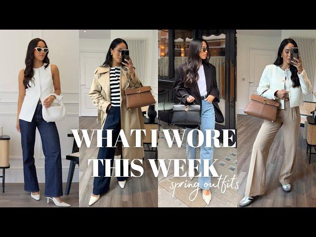 WHAT I WORE THIS WEEK | spring outfits, workwear, casual outfits