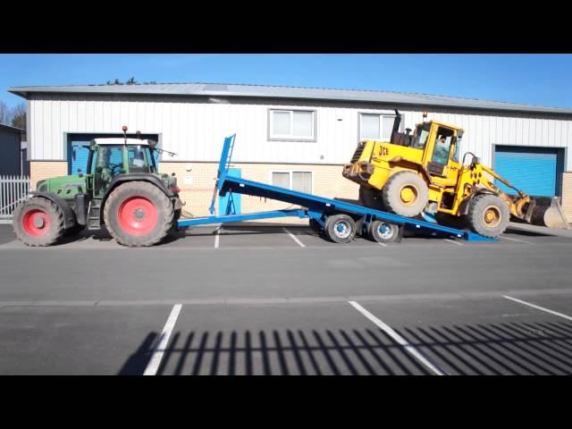 FARM AGRICULTURAL HAY & STRAW BALE TRAILER PLANT LOW LOADER TILT TRAILER ITWFBT0001