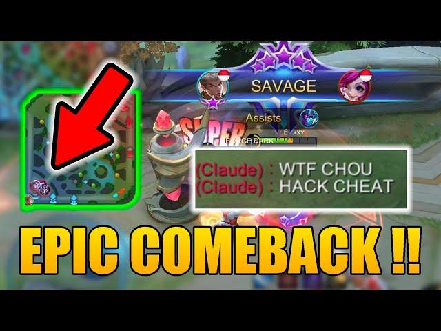 HYPER CHOU CARRY - ENEMY AUTO TOXIC - EPIC COMEBACKK!!