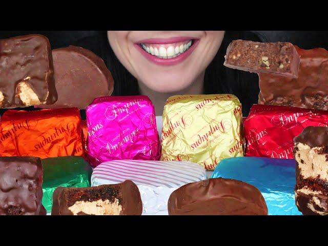 MINI CHOCOLATE CAKES & CARIOKAS  | ASMR Mukbang | Real Eating Sounds