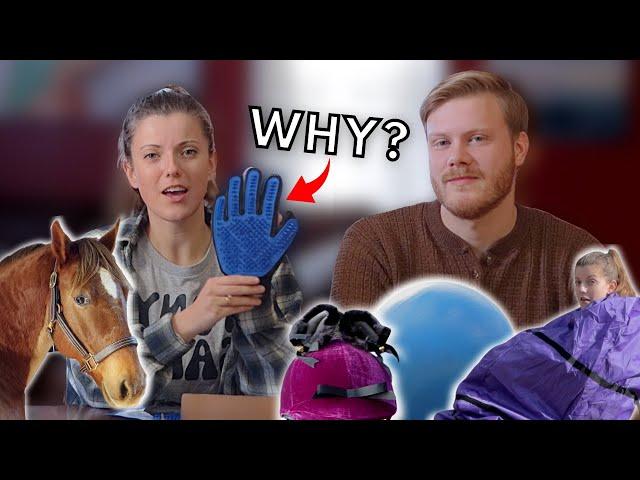 My Husband Buys Me WEIRD Horse Products!