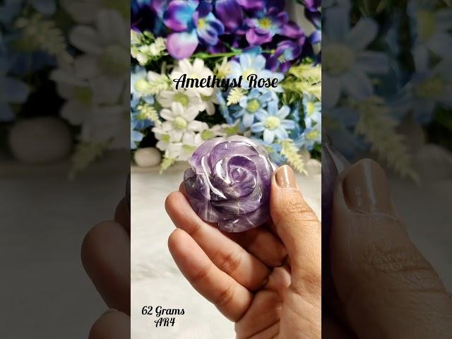 Bellarosa Gems | Natural Amethyst Rose | 62 Grams | Healing Crystals  #agate #reikicrystalproducts