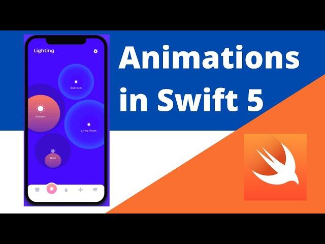 Core Animations in Swift 5 (Xcode 12, Swift 5, iOS) - iOS Development Animations