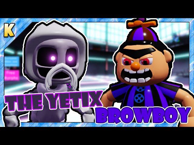 How to get "THE YETIX" & "BROWBOYTHB" BADGES + MORPHS/SKINS in FNAF NEW SKIN ROLEPLAY! | Roblox