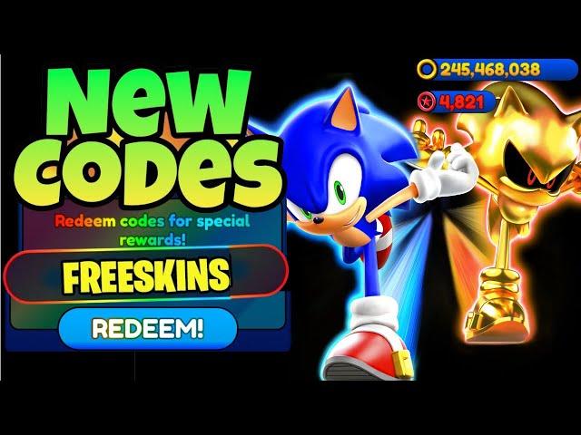 ALL NEW WORKING CODES FOR SONIC SPEED SIMULATOR IN 2024! ROBLOX SONIC SPEED SIMULATOR CODES