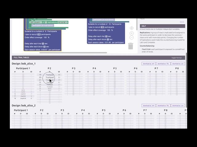 Touchstone2: An Interactive Environment for Exploring Trade-offs in HCI Experiment Design