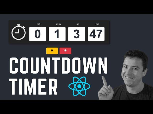 How to create a countdown timer in React JS using React hooks useState & useEffect v2