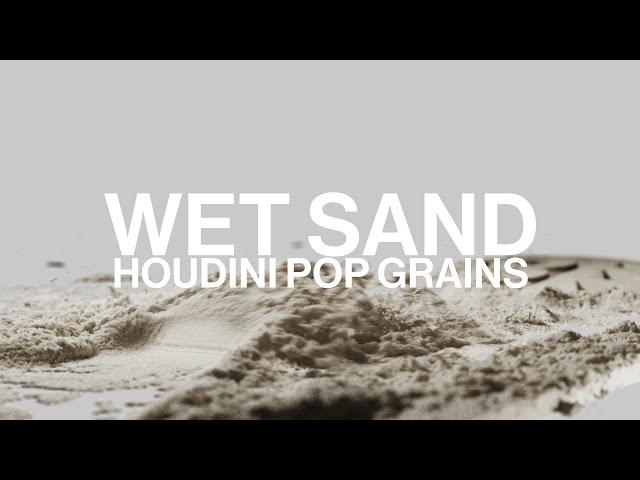 Wet Sand Tutorial | Houdini and Redshift