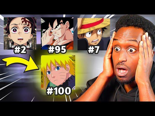 افضل 100 انمي في العالم بالتصويت | ايش هذا !! 