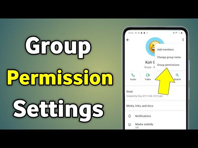 Whatsapp Group Permission Settings | Group Permission In Whatsapp | Whatsapp Group Security Settings