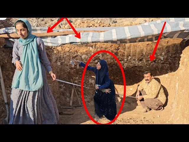 Cameraman's help to Mirza Ali and his second wife in the mountains