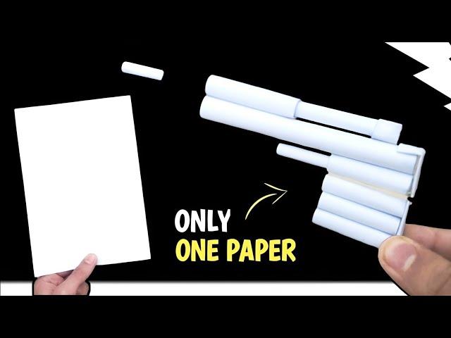 MINI PAPER POCKET GUN Making | PAPER GUN with only 1 PAPER