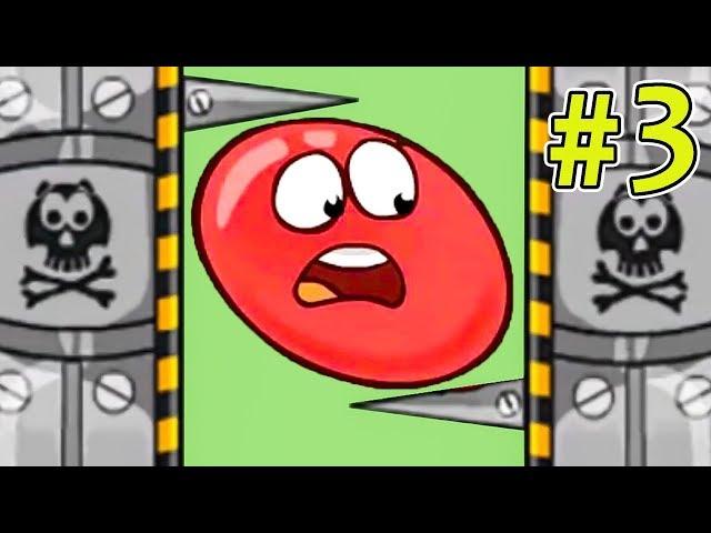 Несносный КРАСНЫЙ ШАР спасает любимую #3. Мультик ИГРА Red Ball 3 на Игрули TV