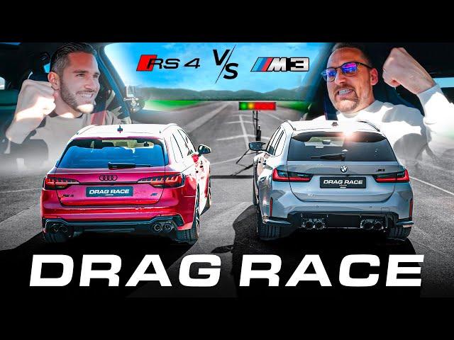 BMW M3 Competition vs. ABT Audi RS4 | DRAG RACE