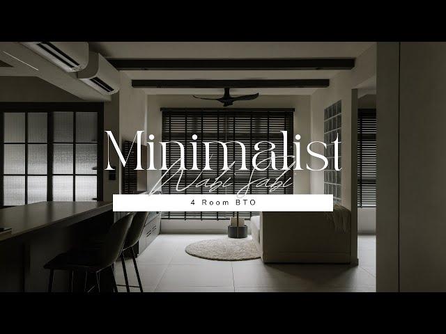 Minimalist Wabi Sabi 4 Room BTO Home Tour | HDB Singapore Interior Design | Spouse The House