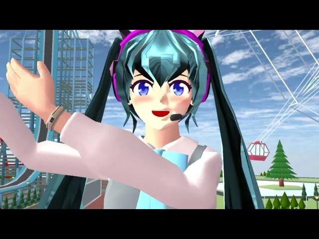 Hatsune miku levan Polkka ￼Original by sundae MMD(SAKURA SchoolSimulator)￼