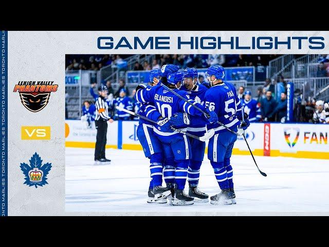 Toronto Marlies vs.  Lehigh Valley Phantoms | Game Highlights | December 10, 2024