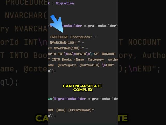 Stored procedures in EF Core #entityframework #efcore #dotnet