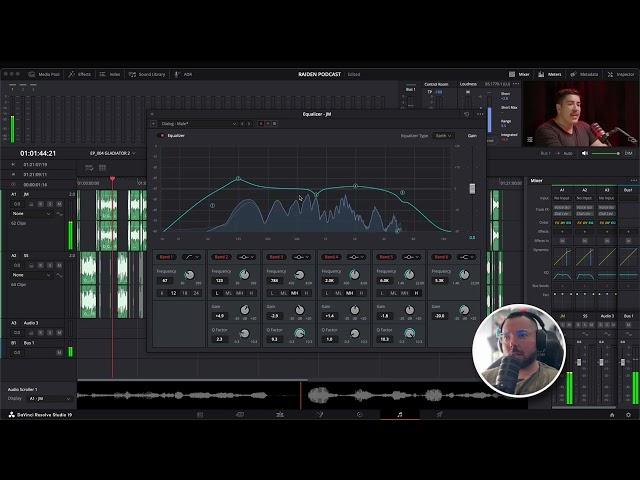 Podcast EQ Tutorial in Davinci Resolve