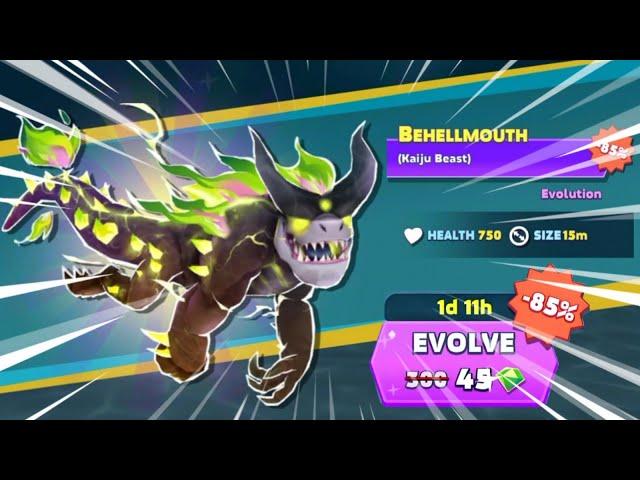 GOT BEHELLMOUTH 85% OFF ONLY 45 DIAMONDS (JAWSOME DISCOUNT) - Hungry Shark Evolution