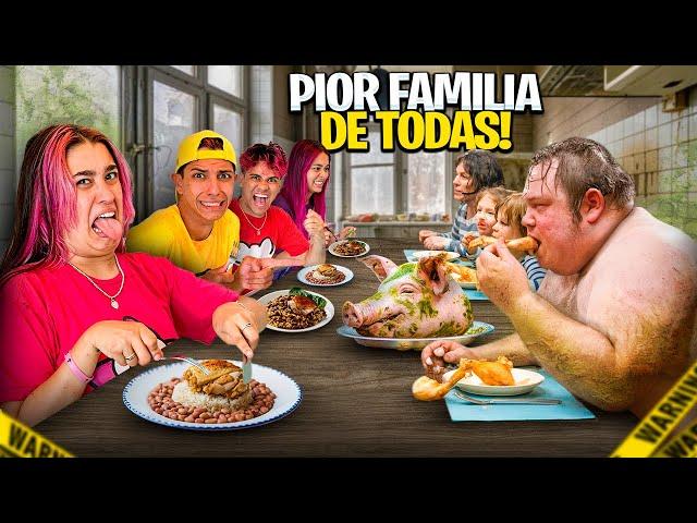 MORAMOS COM A FAMÍLIA MAIS PORCA DO MUNDO POR 24 HORAS