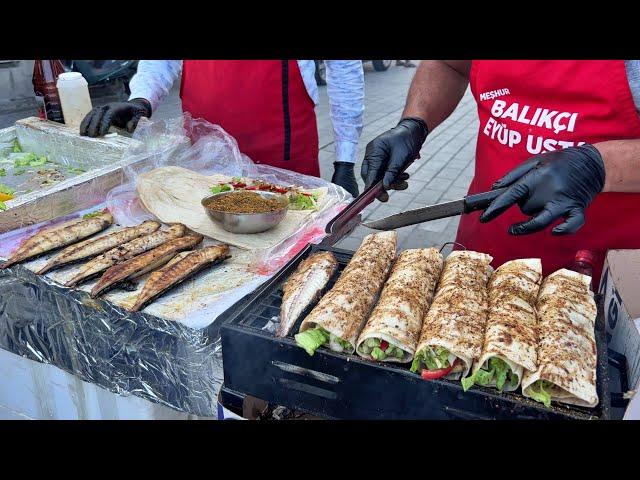 You May Be Seeing It For The First Time! - Amazing Fish Kebab - Turkish Street Food