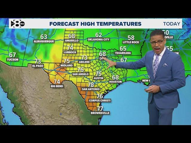 DFW Weather: Warm temperatures will move into the area before rain this weekend