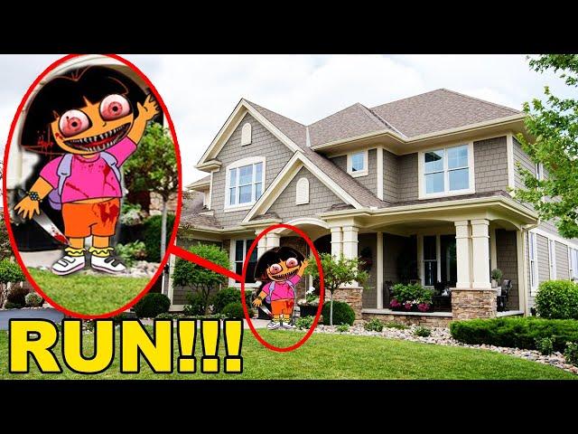 IF YOU SEE A CREEPY DORA THE EXPLORER OUTSIDE OF YOUR HOUSE RUN AWAY FAST! (DORA.EXE IS HERE!!)