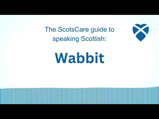 Wabbit -- The ScotsCare guide to speaking Scottish