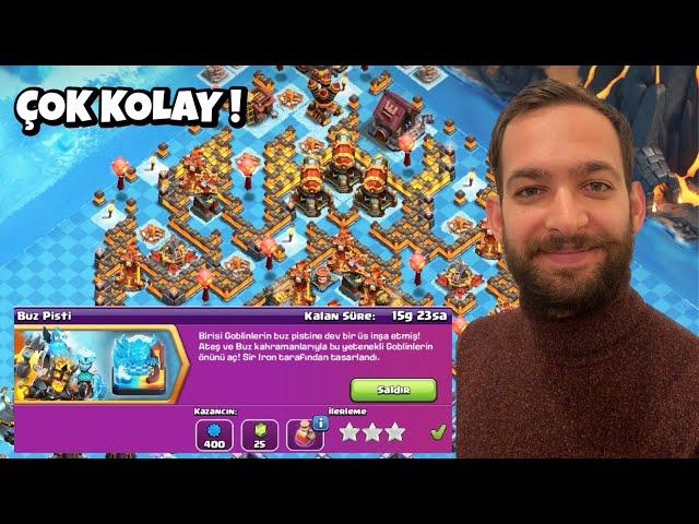 BUZ PİSTİ MÜCADELESİ 3 YILDIZ ! CLASH OF CLANS