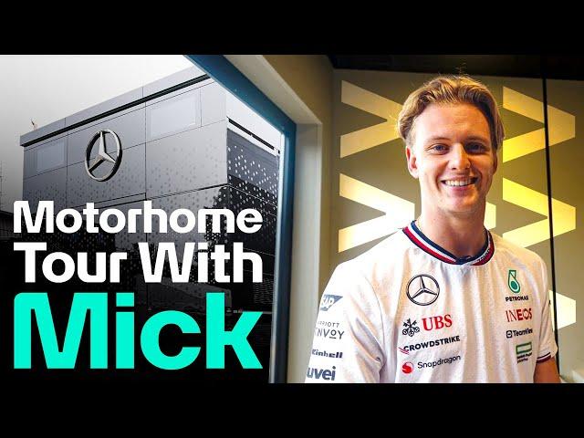 Mercedes-AMG F1 Motorhome Tour w/ Mick Schumacher 