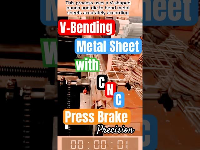 V-Bending Metal Sheet with CNC Press Brake for Precision Profiles