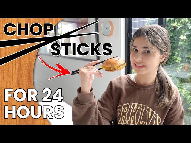 Eating with Chopsticks for 24 Hours | Grace's Room