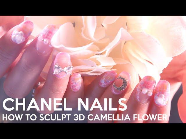 CHANEL NAIL ART: How to Sculpt 3D Camellia Flower