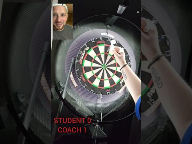 Session on Finishing and Setup, nice 136 checkout. Then 201 mach, online darts coach session.