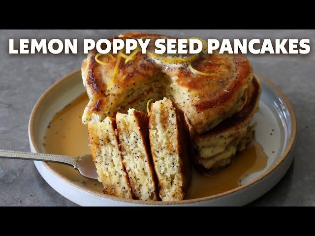 How to Make Lemon Poppy Seed Pancakes | Food Wishes