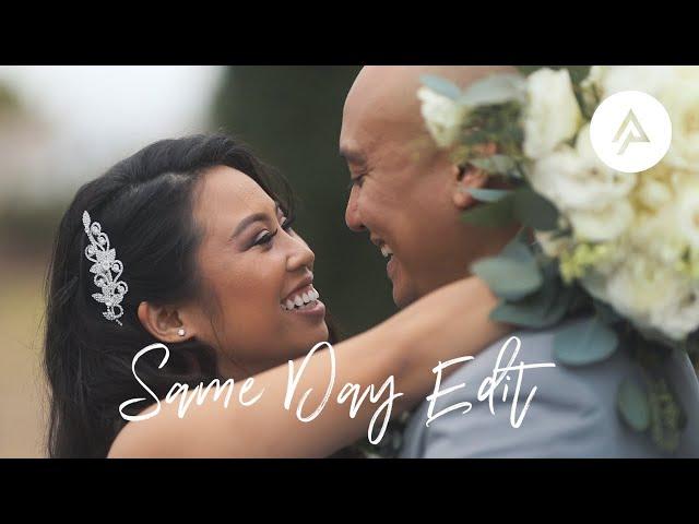 Bride and groom's EMOTIONAL reaction to their SAME DAY EDIT 