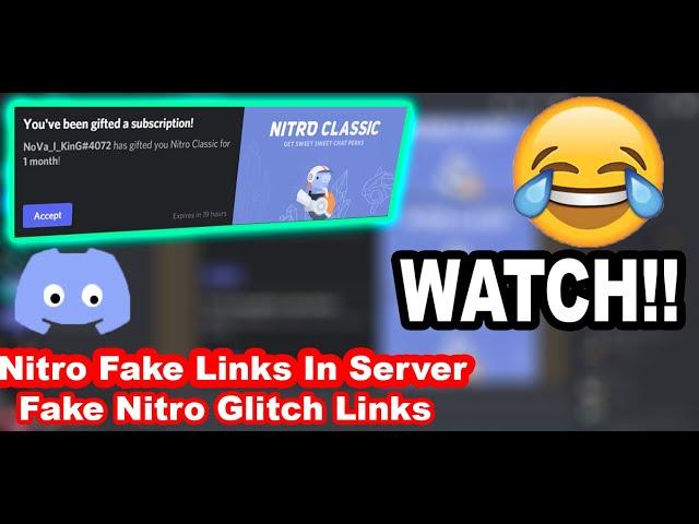 Discrod fake nitro glitch links #nitro #discord