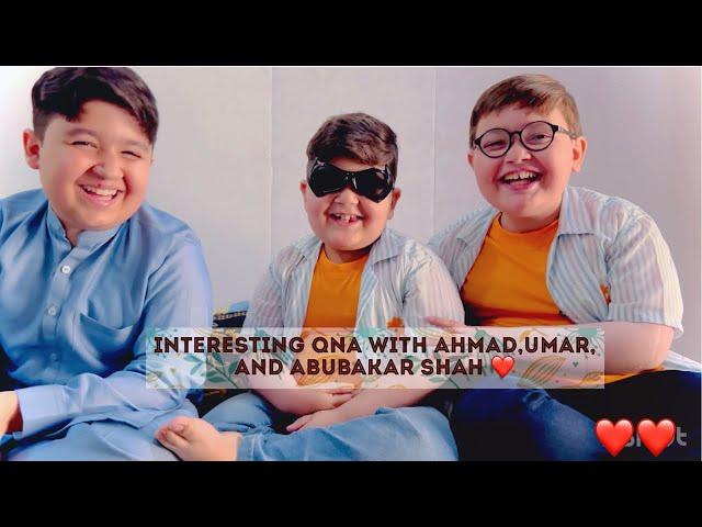 Ahmad,Umar & Abubakar’s First QNA | part 1 | must watch video