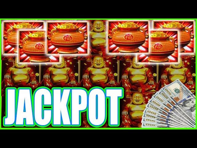 Unbelievable 1st Spin Bonus RETRIGGER JACKPOT! Happy & Prosperous Dragon Link Slot