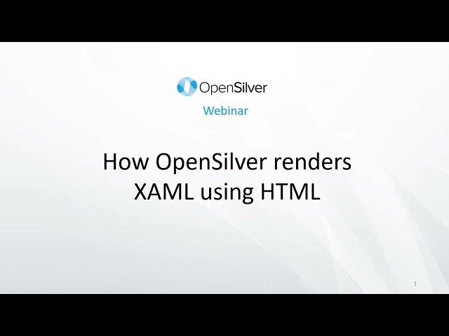 OpenSilver internals - How XAML is rendered to HTML