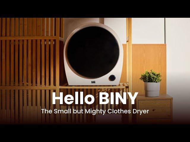 Now on Kickstarter: Hello Biny - The Small But Mighty Clothes Dryer