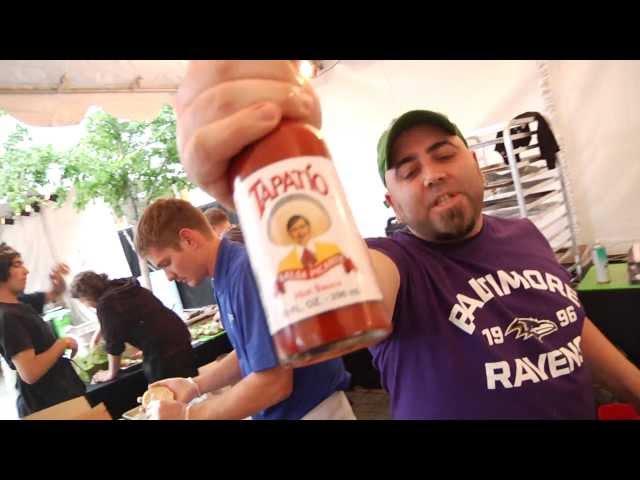 Jonni Armani chillen w Duff Goldman BTS filming (Ace of Cakes) at Feast Portland