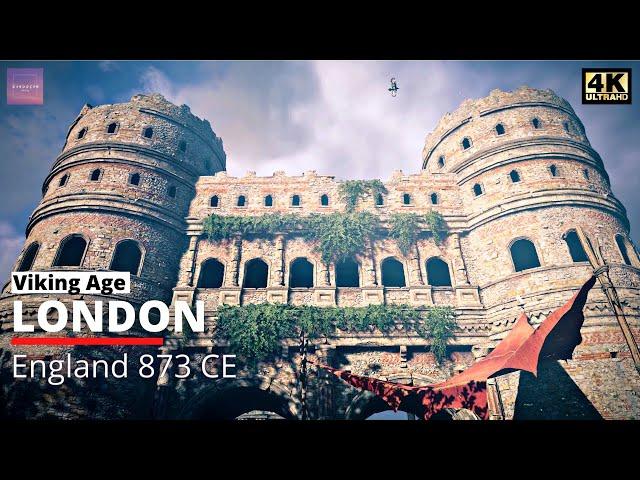 Walking in London, England 873 CE - Viking Age [ Assassin's Creed: Valhalla - Relaxing Ambience ]