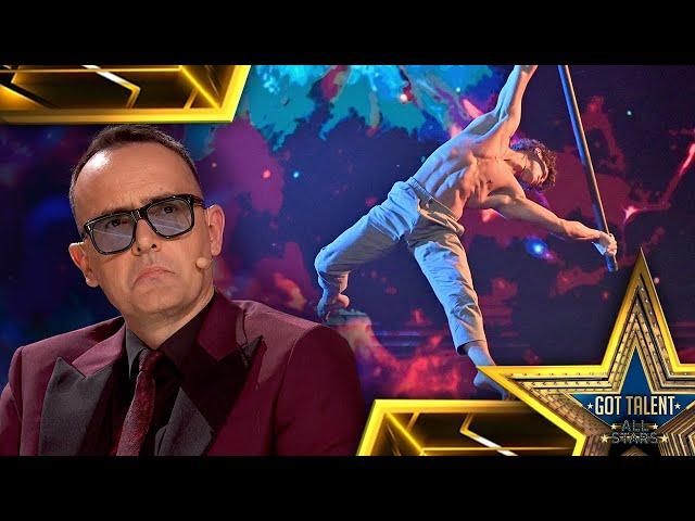 POWERFUL performance from Ukrainian aerialist Oleg | Auditions 05 | Got Talent: All-Stars 2023