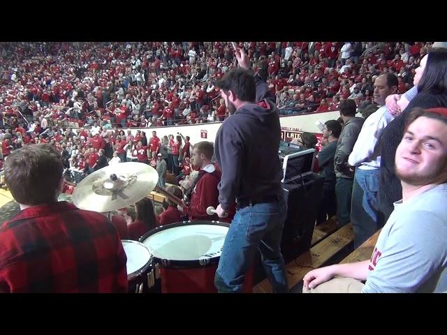 Indiana Hoosiers entering Assembly Hall