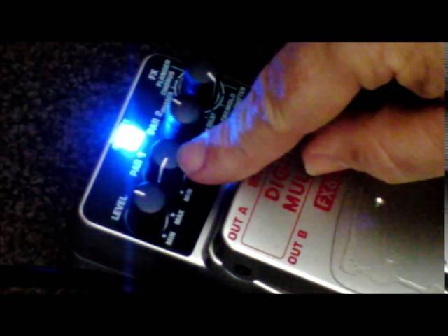 Behringer FX600 multi effects pedal demo: Before and after Overdrive