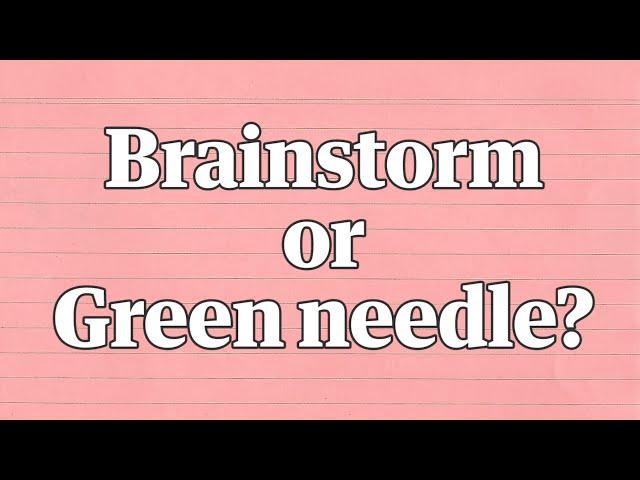 Brainstorm or green needle? The new Yanny or Laurel